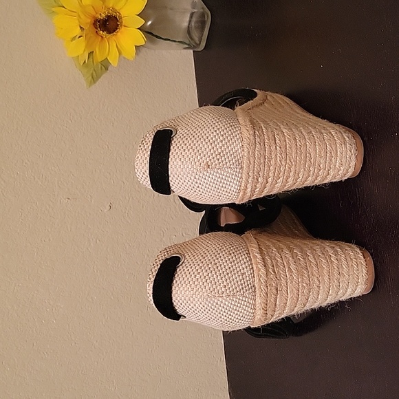 Torrid black ankle wrap espadrilles size 7WW - Picture 4 of 8